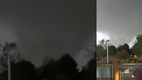NATALIE HAMILTON | CONTRIBUTED ANOTHER VIEW: Another local resident caught this image of the EF3 tornado that devastated parts of Beaufort County Friday. Today and tomorrow will bring similar weather, though with less chance of tornadoes, according to National Weather Service meteorologists. 