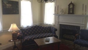 JONATHAN ROWE | DAILY NEWS PARLOR: The Glebe House has gone through renovations over the last couple years. One of the front rooms, which was a parlor originally, has had donated furniture and accessories, making it a homey room for its visitors to enjoy. 
