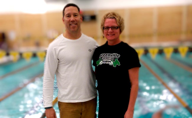 EAST CAROLINA AQUATICS | CONTRIBUTED TOP HONOR: Todd Torres and Lisa Eagle are masters swimmers with East Carolina Aquatics.