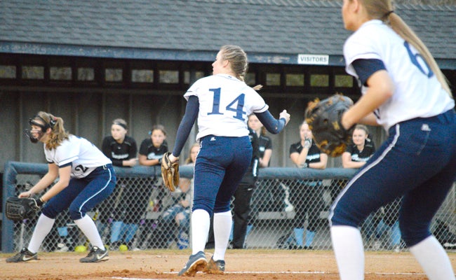 DAVID CUCCHIARA | DAILY NEWS VETERAN HURLER: Pitcher Haley Hutchins allowed one run (unearned) in 15 innings of work at the Vikings Easter Tournament this weekend, lowering her season ERA to 1.19.