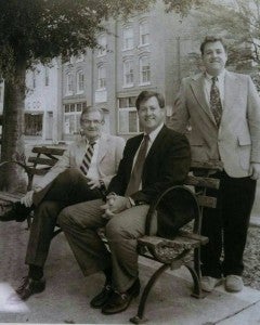 CONTRIBUTED LONG HISTORY: Lloyd, Mike and Lewis Sloan are pictured here together circa the 1980s. Lloyd started the business in 1950 after first working as an accountant after World War II. 