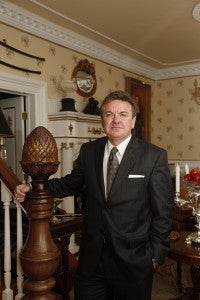 CITY OF WASHINGTON HISTORIC HAND: Attorney Don Stroud, recipient of the Rena K. Terrell “Good Neighbor” award inside his East Second Street home, the Potts-Bragaw House. 