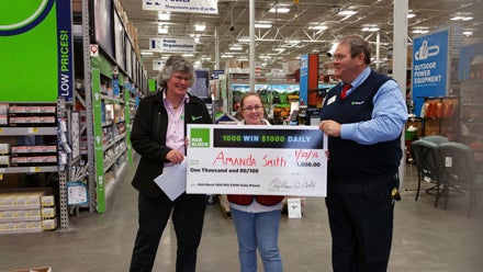 H&R BLOCK WINNERS: Attached is a photo of the first two winners, Amanda Smith and Autumn Miller. They are two of the three winners so far at our office. Autumn was very happy to be able to receive the $1,000 to help pay some bills, and Amanda indicated she would be using it toward a summer trip to Disney. Congratulations to both. 