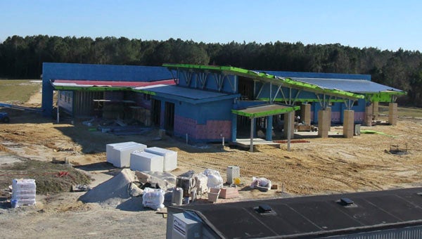 WIMCO COMING ALONG: Vidant Health’s multispecialty clinic in Belhaven is set for completion in June. It is located off of Old County Road, between the post office and Food Lion shopping center. 