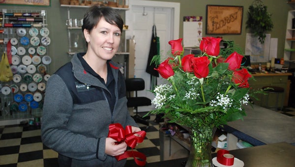 CAROLINE HUDSON | DAILY NEWS NEW OWNER: Jennifer Long-Mills, 37, a Beaufort County native, took over the formerly named Brenda’s Florist in November and renamed it The Flower Spot. 