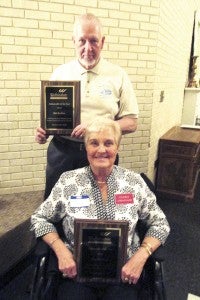 WASHINGTON-BEAUFORT CHAMBER OF COMMERCE Alma Friedman and Bob Boulden were given the Ambassadors of the Year award at the Chamber's banquet in January.
