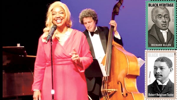 DIANA TUFFIN VALENTINE’S VOICE: Jazz and blues artist Diana Tuffin will perform with her band Zentricti at the Turnage Theatre on Saturday. The Valentine’s performance will also feature the dedication of U.S. Postal Service stamps at intermission. 