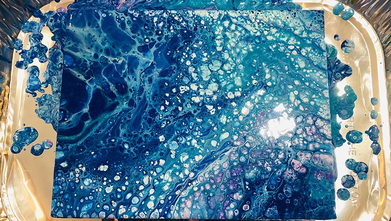 Abstract Acrylic Paint Pouring - Fresh Paint Studio